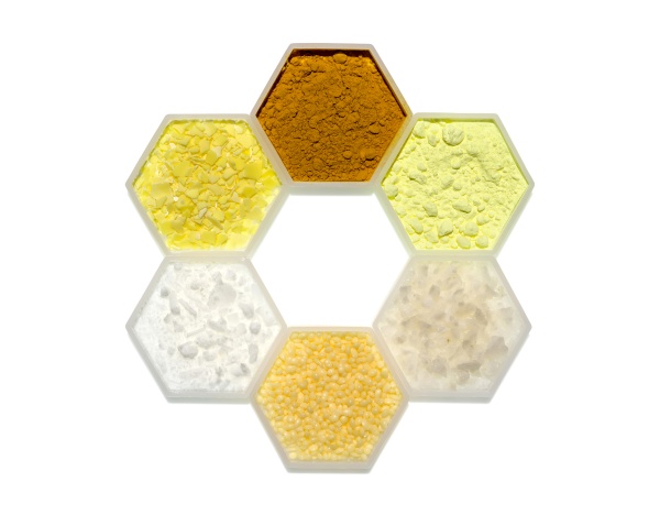chemical ingredient in hexagonal molecular shaped