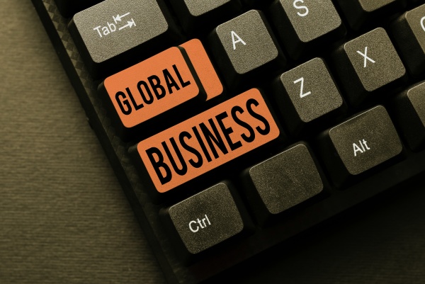 conceptual display global business business