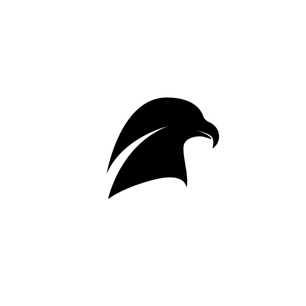 eagle head logo template vector
