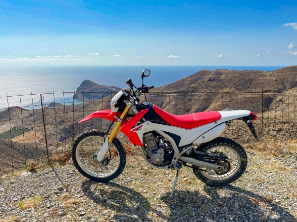 motorcycle trip to lentas on crete