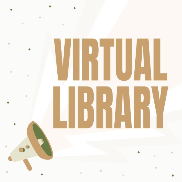 text sign showing virtual library