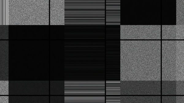 noise and pixels grid concept