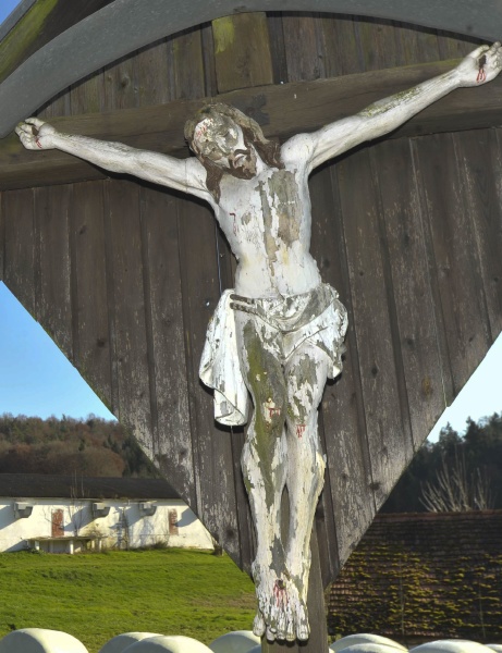 jesus christ hanging on cross