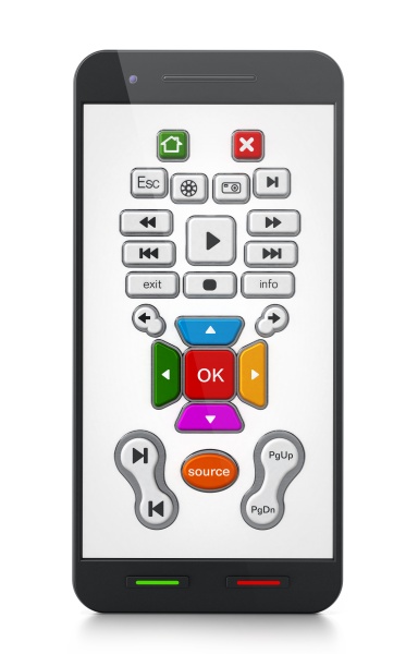 smart remote controller application on smartphone