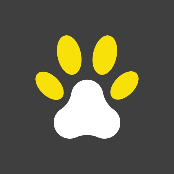 paw vector icon pet animal