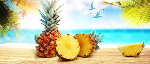 fresh ripe pineapple fruit pineapple
