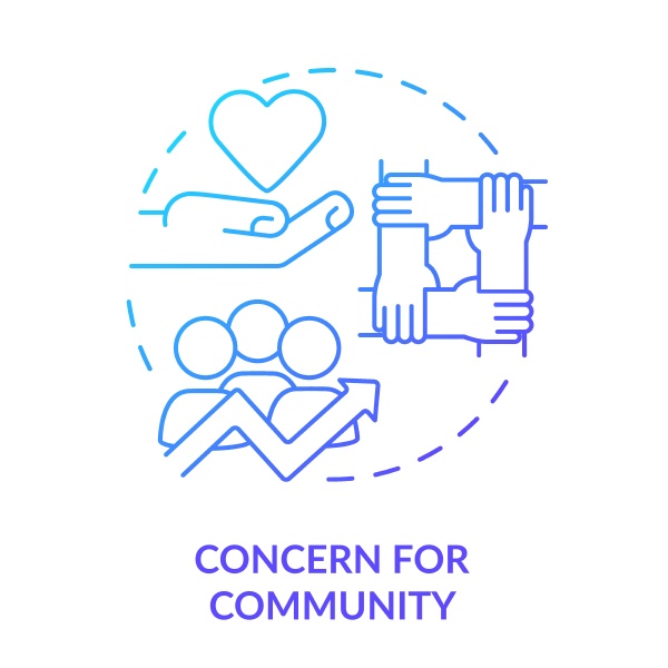 concept icon line editable concern community
