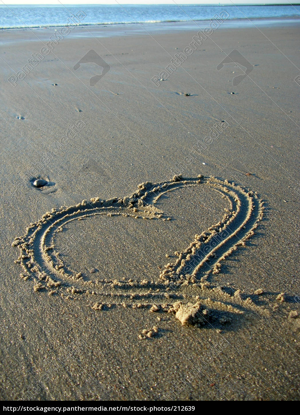 Heart In The Sand Stock Photo Panthermedia Stock Agency