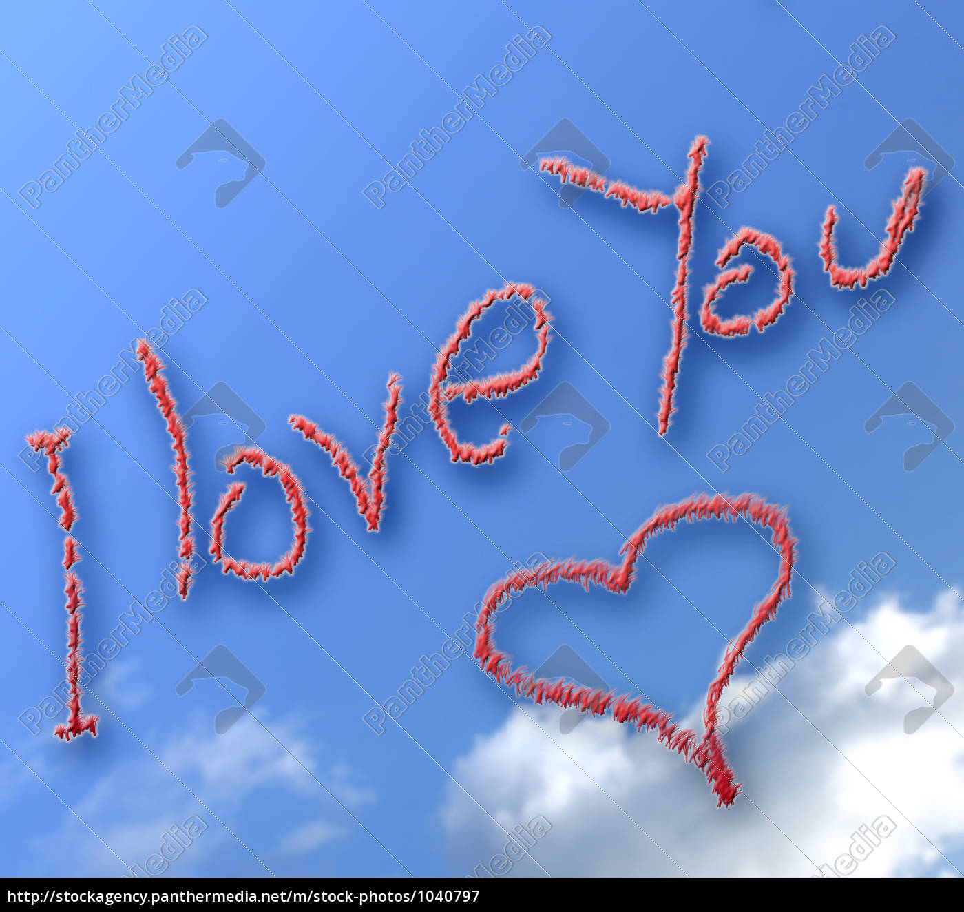 I Love You Heart Stock Photo Panthermedia Stock Agency