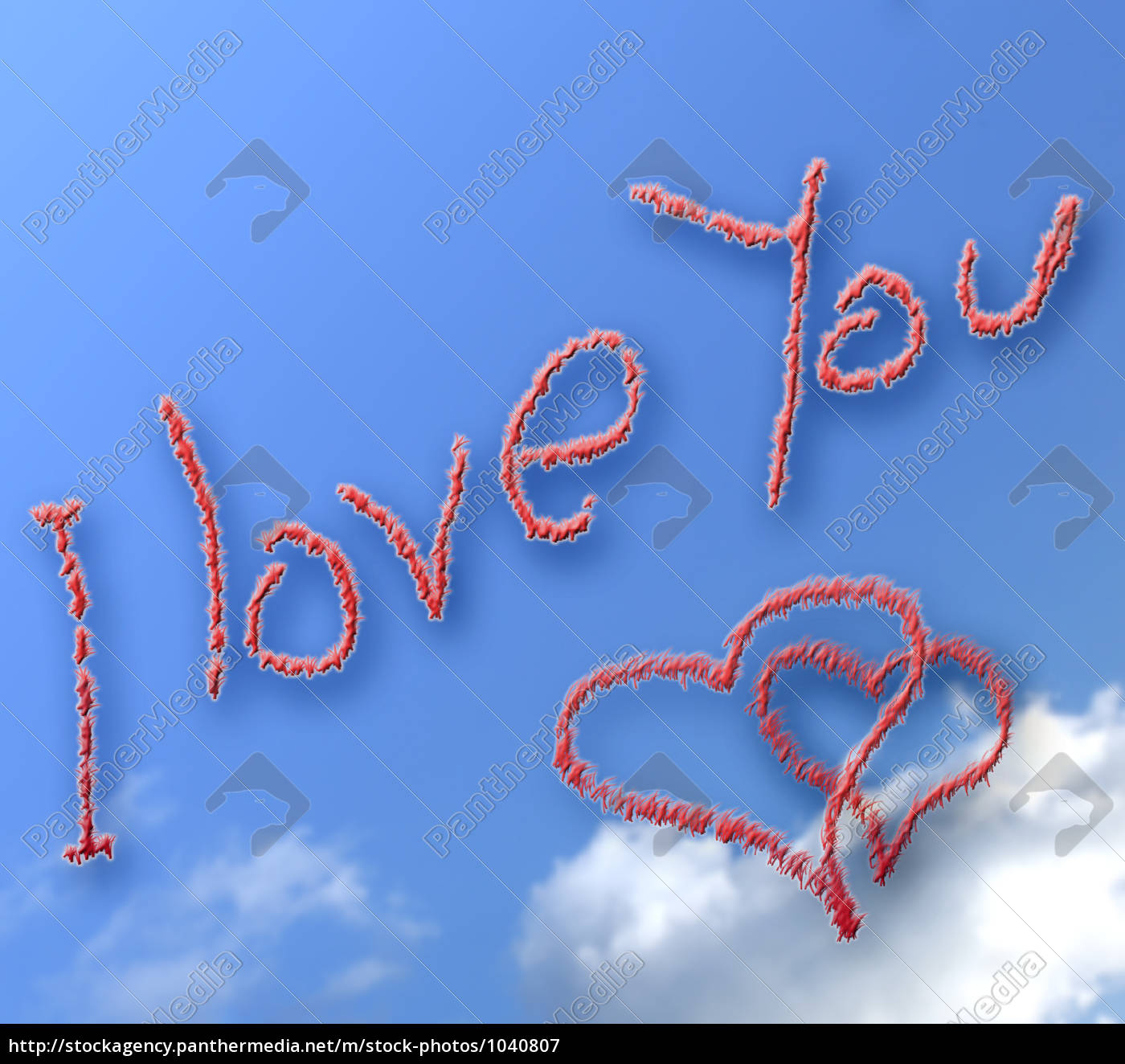 I Love You Heart Stock Photo Panthermedia Stock Agency