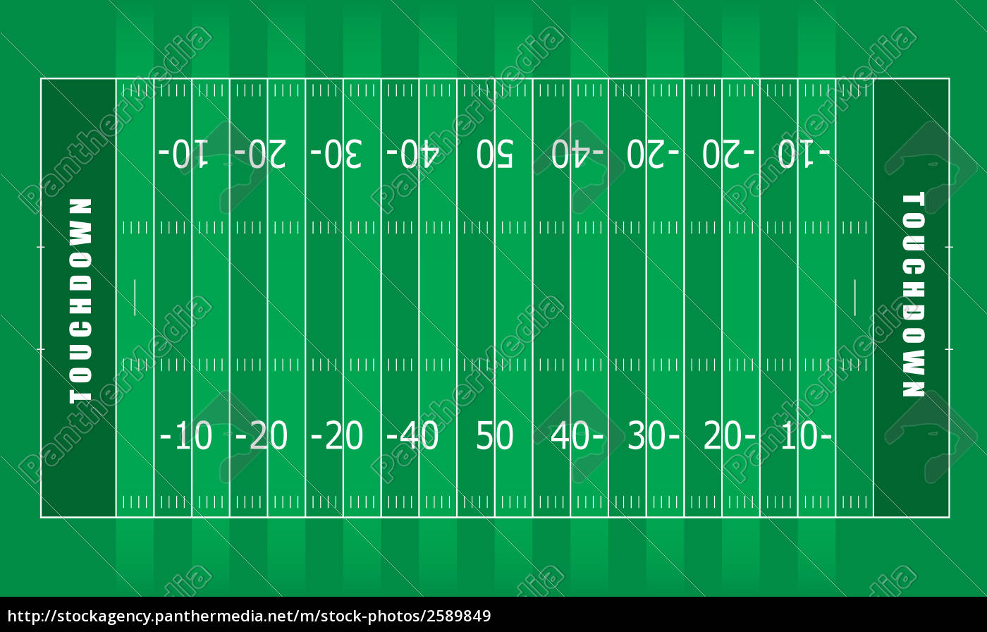 American Football Field Royalty Free Image Panthermedia Stock Agency