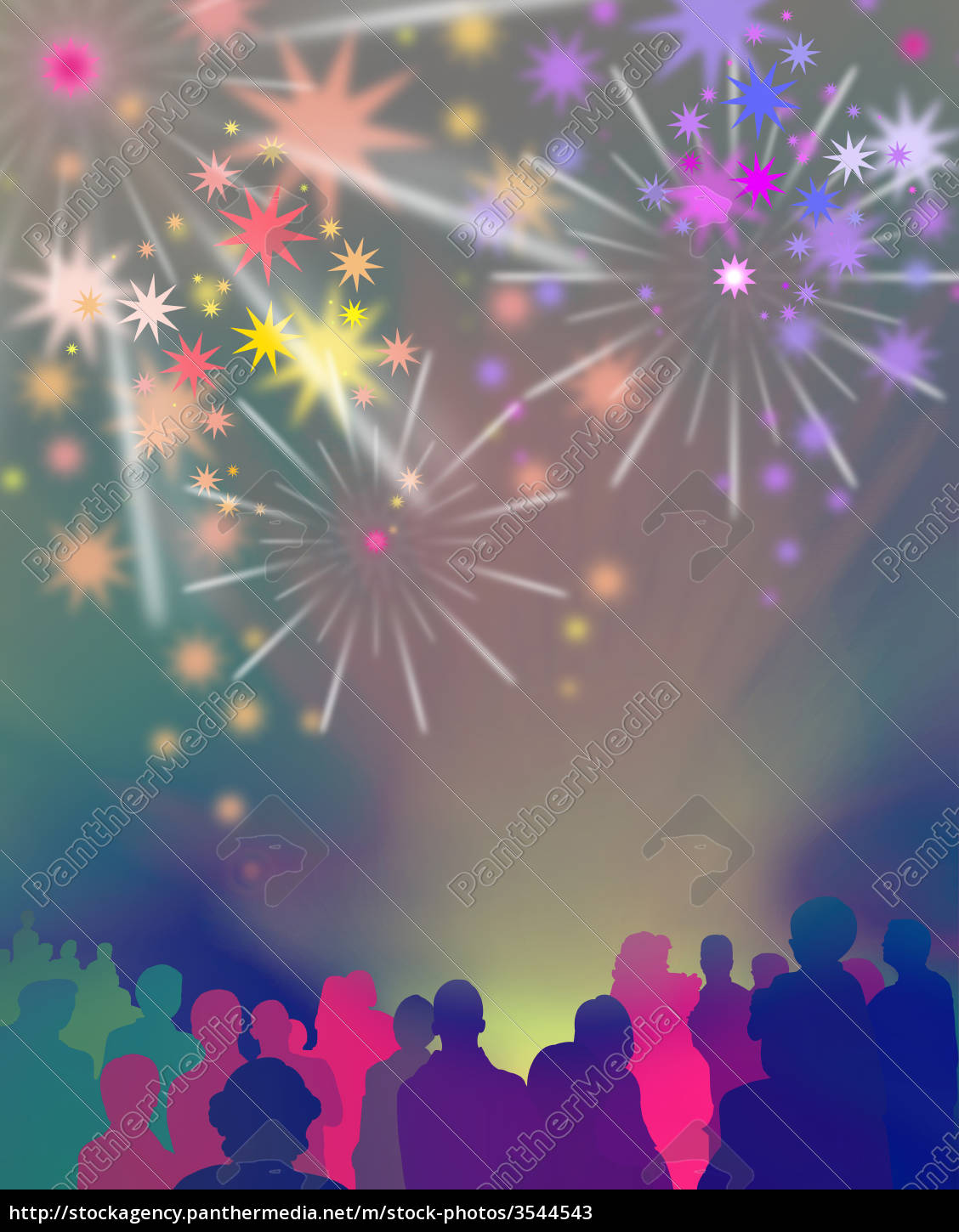 Spectator Event Fireworks Graphic Stock Photo Panthermedia Stock Agency