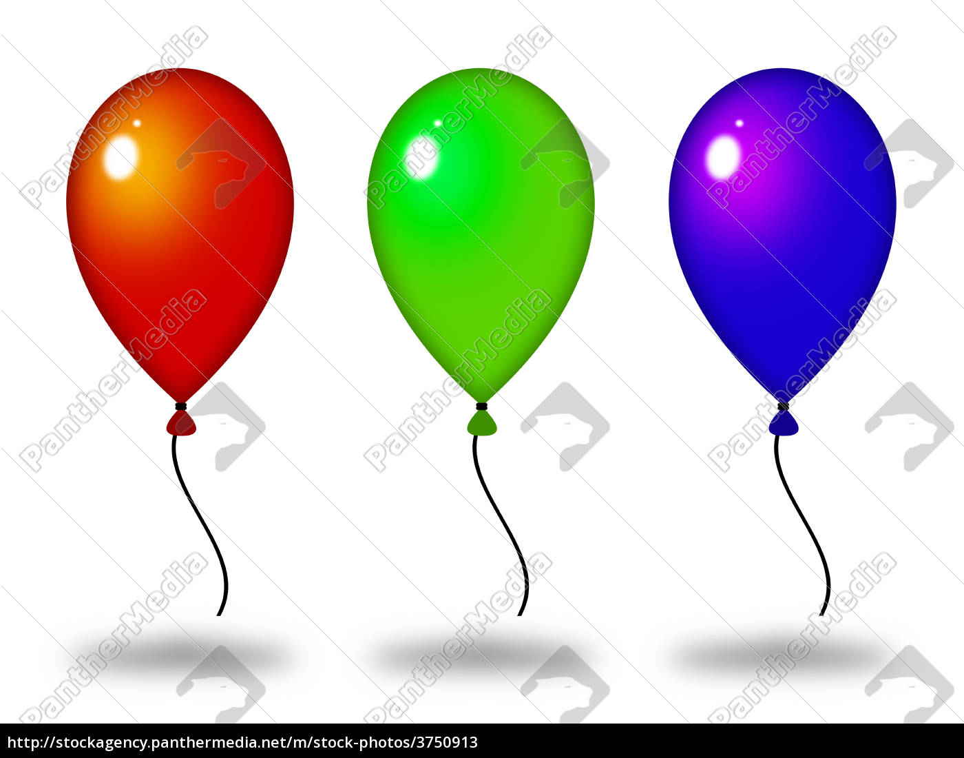 3 Balloons Stock Photo 3750913 Panthermedia Stock Agency