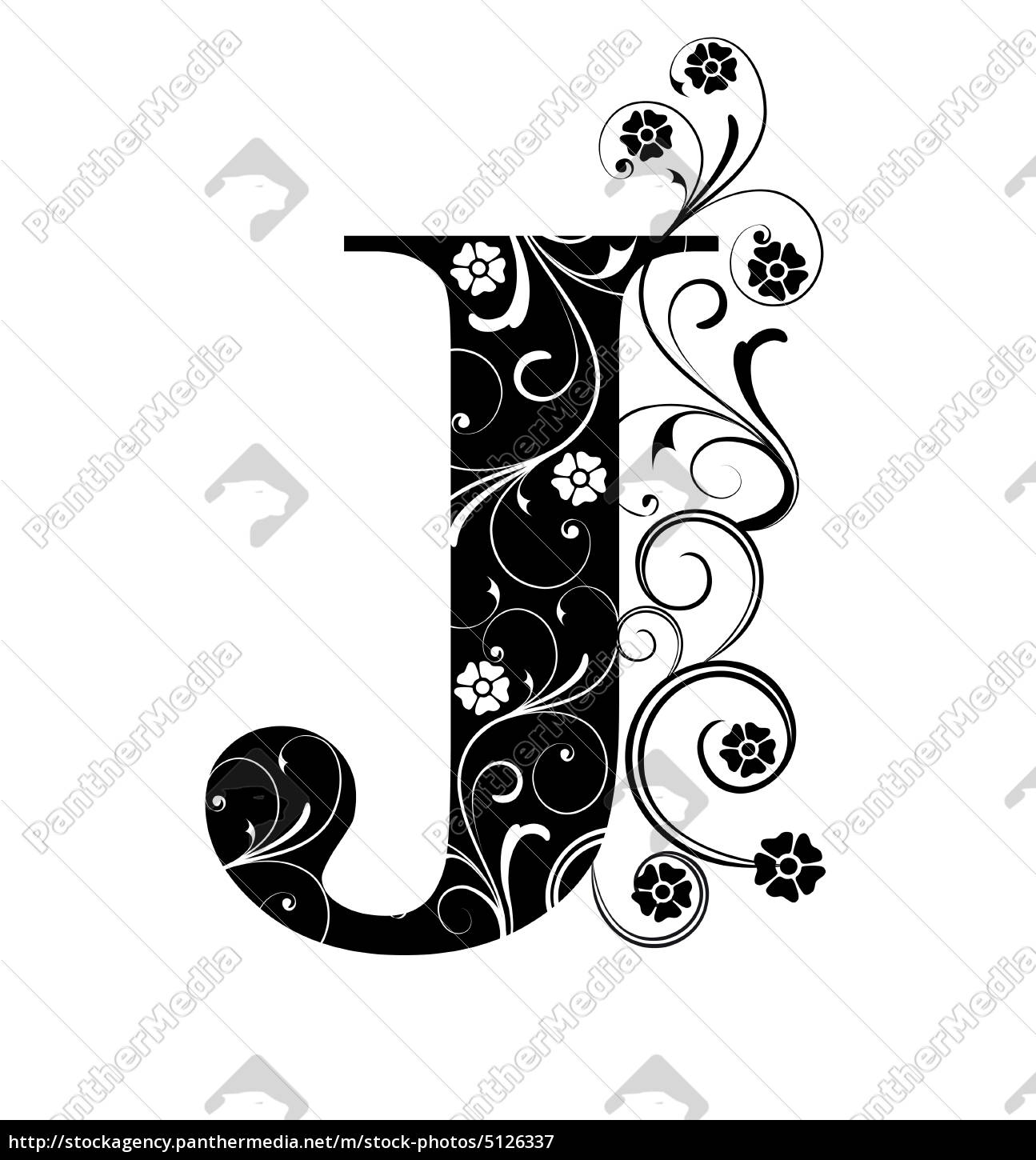 Ornate Letter J Royalty Free Image Panthermedia Stock Agency