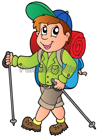 Cartoon hiker boy - Stock Photo #5201279 | PantherMedia Stock Agency