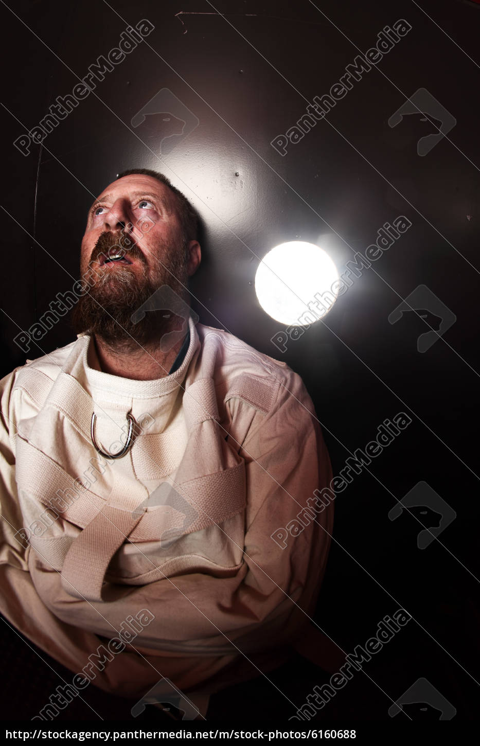 Crazy Person In A Straitjacket Royalty Free Photo 6160688 Panthermedia Stock Agency