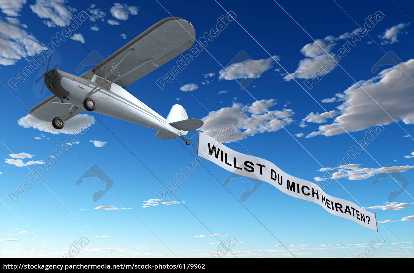 Airplane Banner Do You Want To Marry Me Stock Image Panthermedia Stock Agency