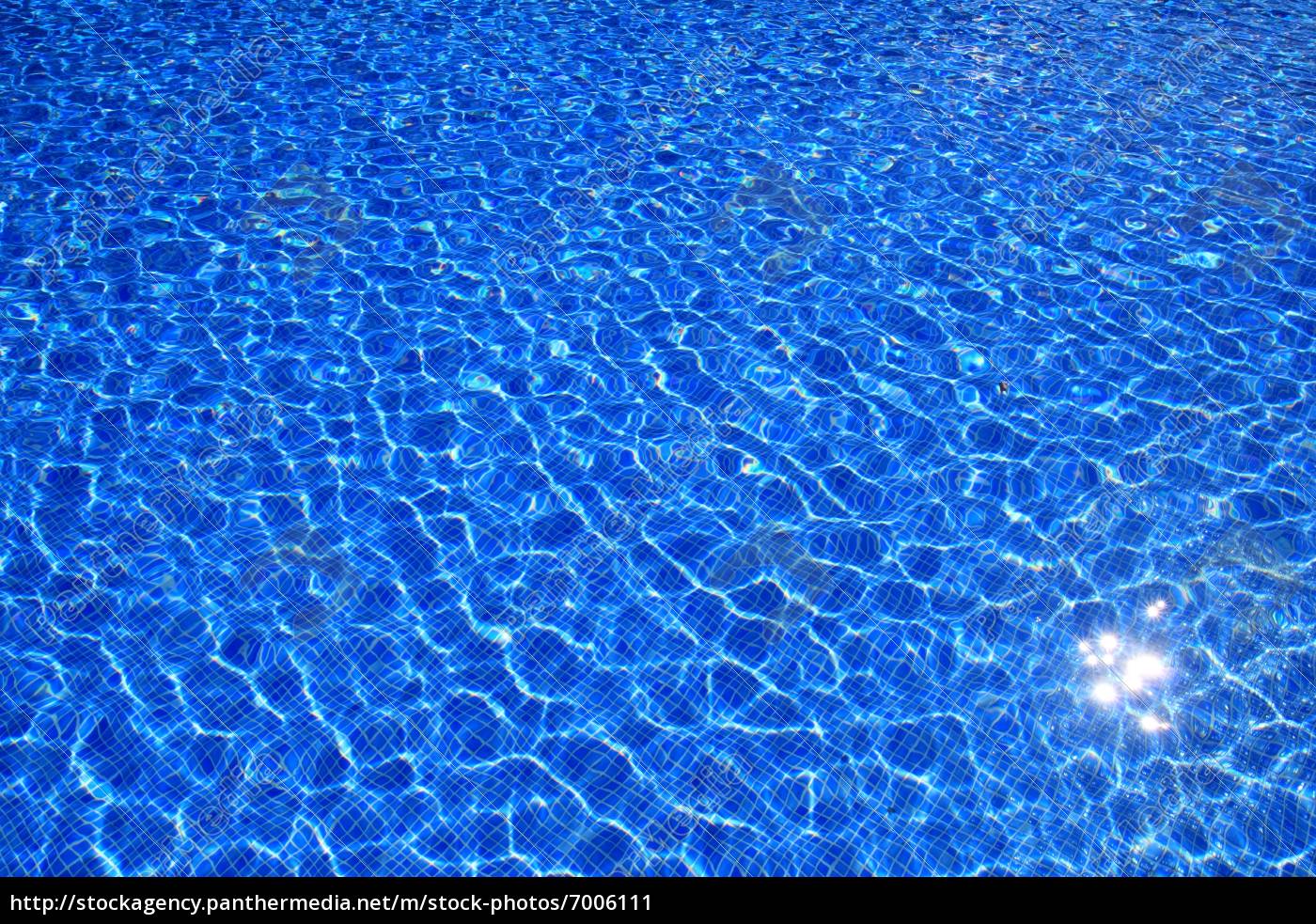 Blue Tiles Swimming Pool Water Reflection Texture Stock Photo Panthermedia Stock Agency