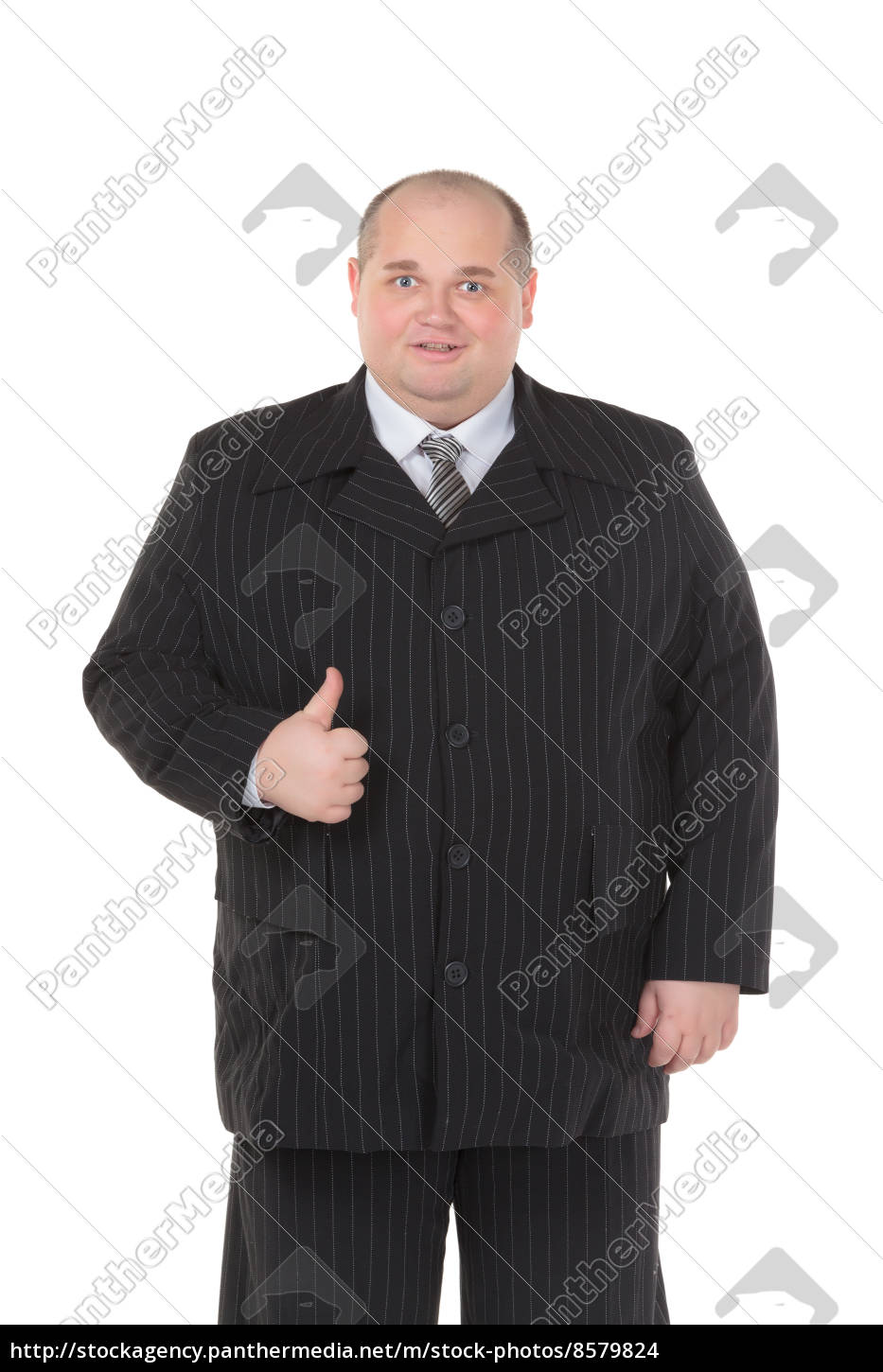 black suit for fat man