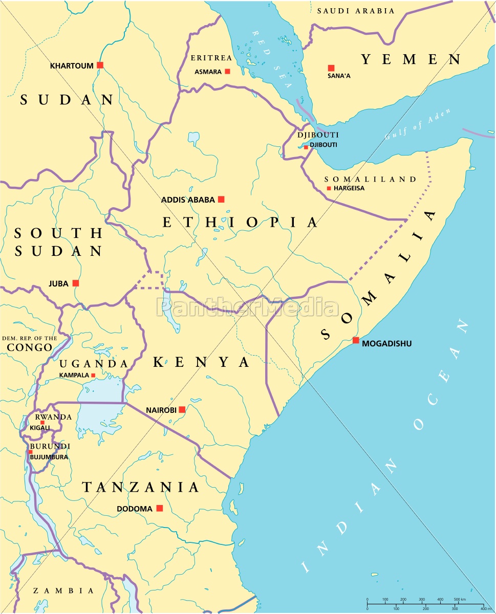 østafrika Kort – Afrika Kort