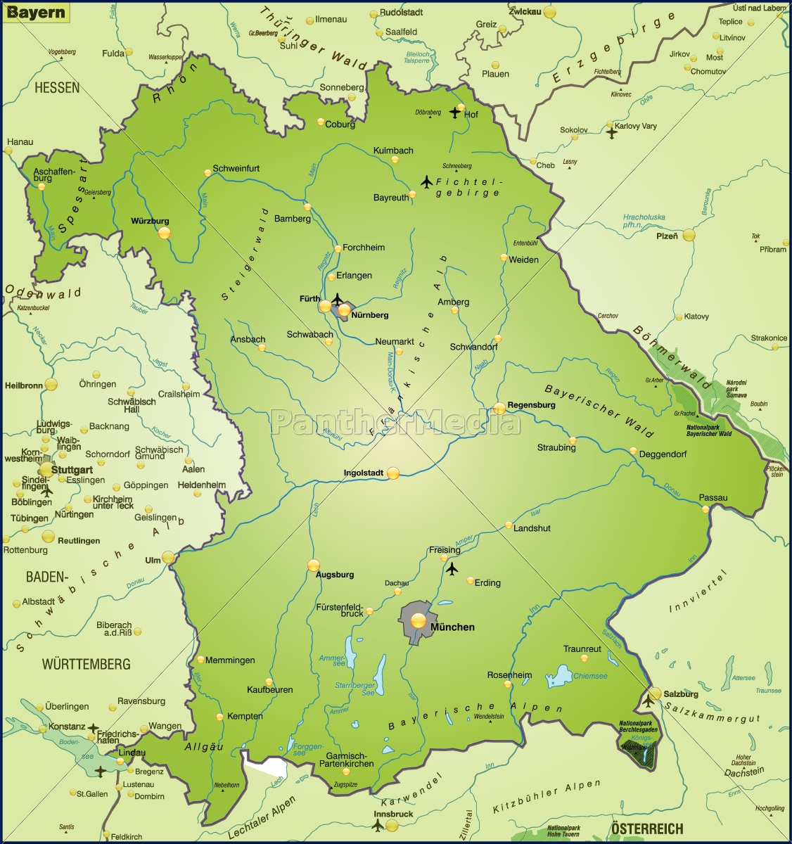 ~map Of Bavaria As An Overview 10655375 High 