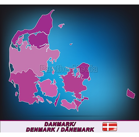 Map of Daenemark - Stock Photo #11846413 | PantherMedia Stock Agency