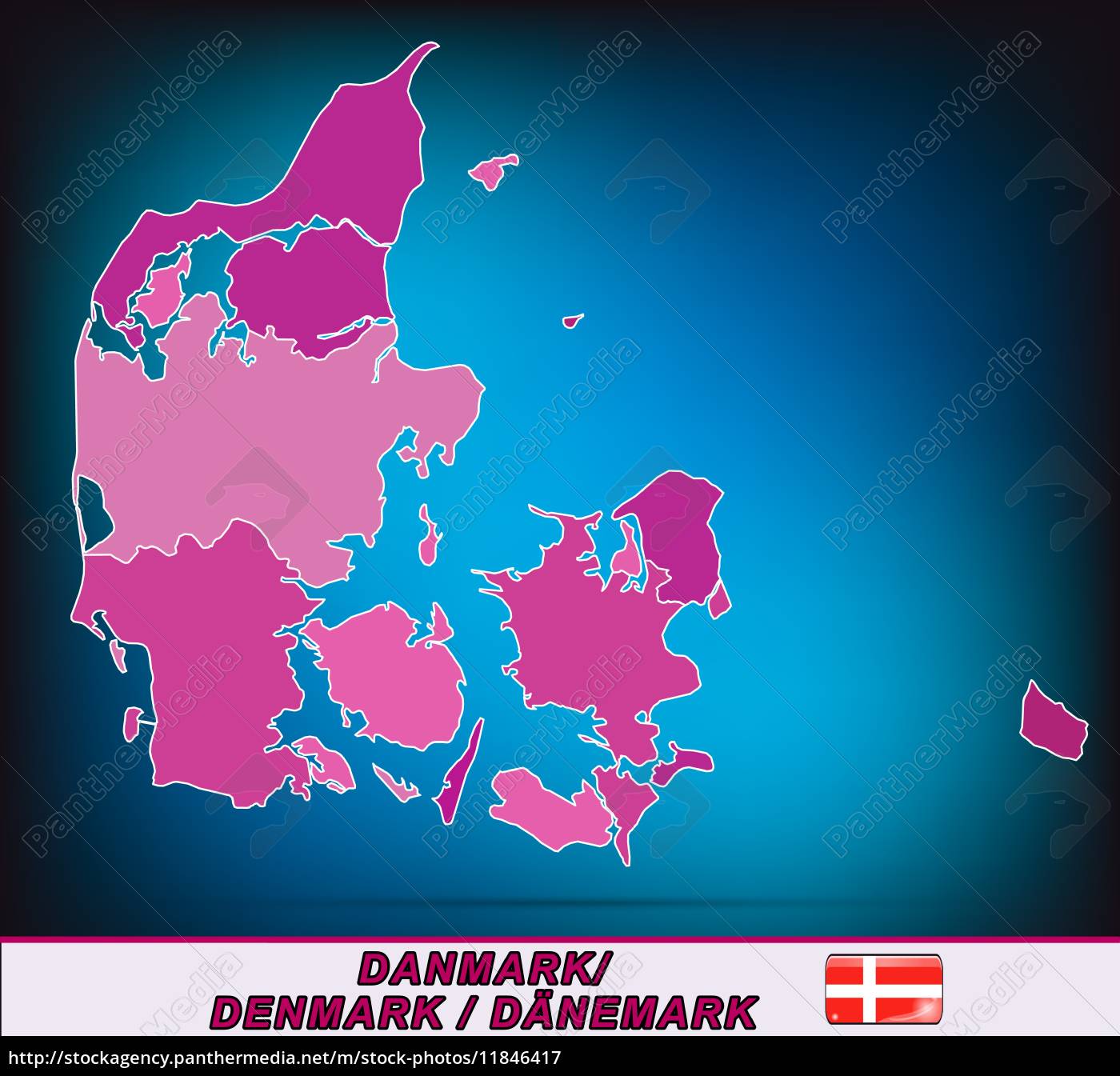Map of Daenemark - Stock Photo - #11846417 | PantherMedia Stock Agency