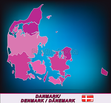 Map of Daenemark - Stock Photo #11846417 | PantherMedia Stock Agency