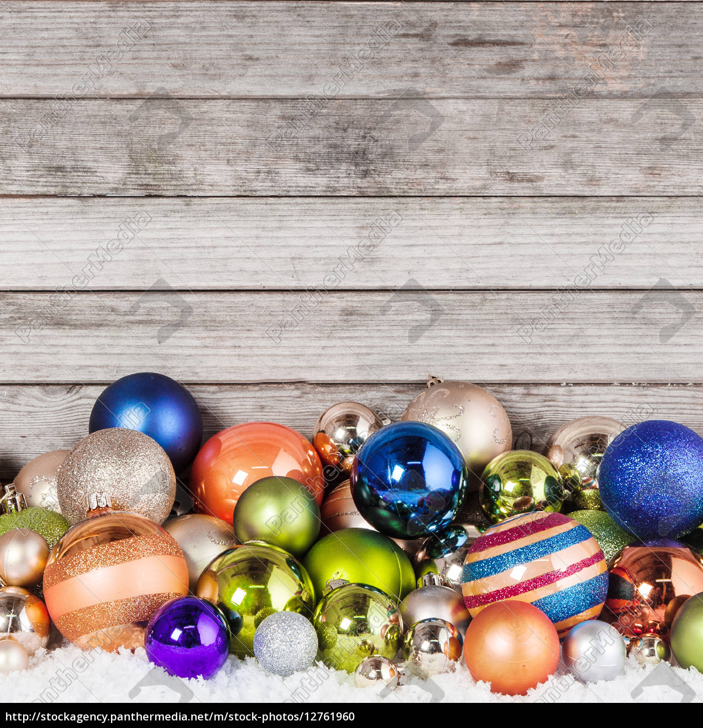 different size christmas balls