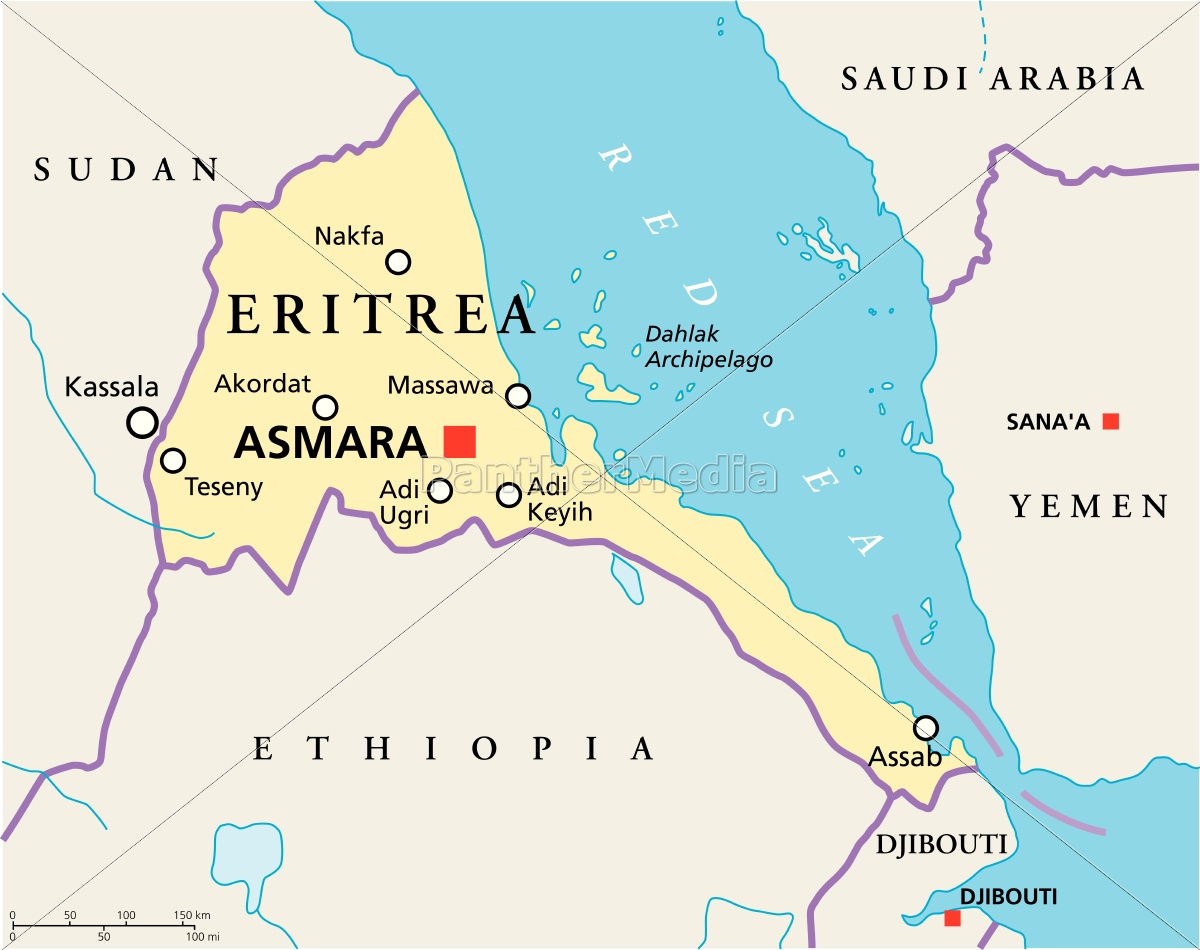 Eritrea Political Map Royalty Free Photo 13201720 PantherMedia   ~eritrea Political Map 13201720 High 