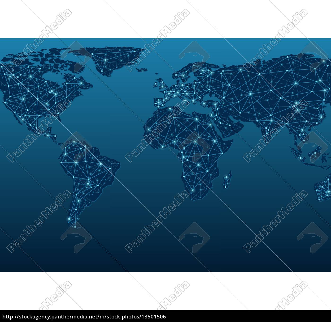 World Map Communications Royalty free image 13501506