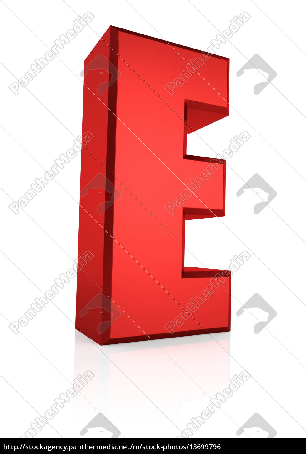 3d Letter E Royalty Free Photo Panthermedia Stock Agency
