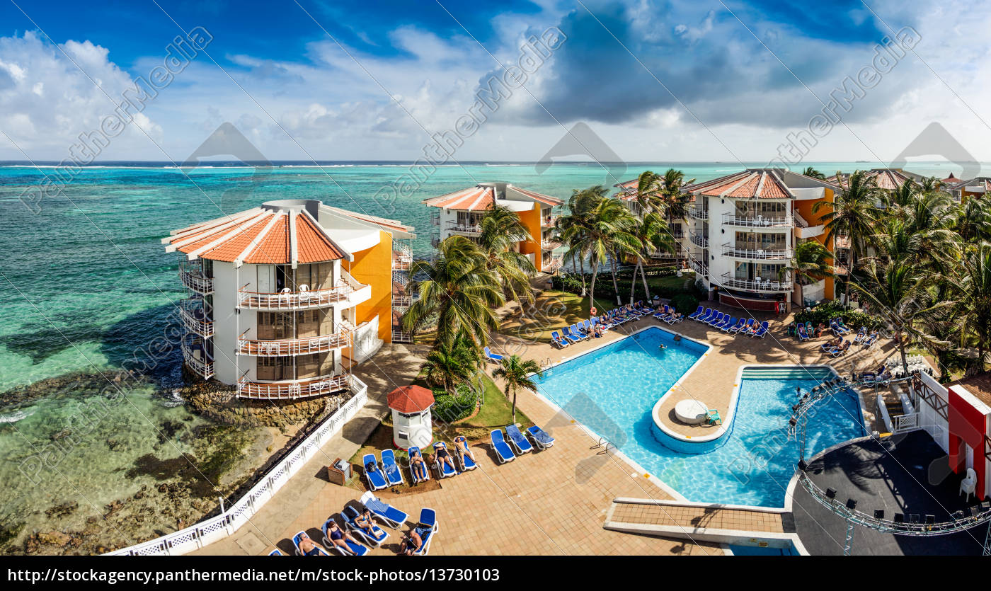 Decameron Aquarium Hotel in San Andres Island - Royalty free image ...