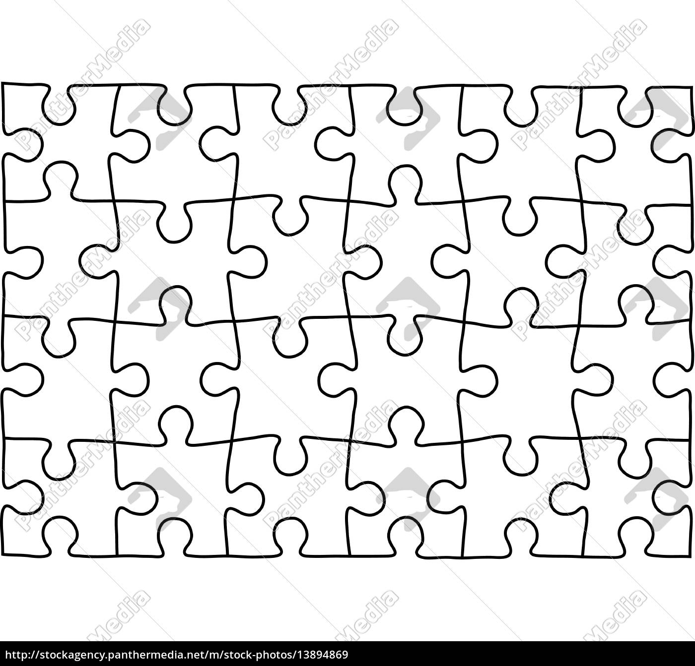 Puzzle Template Background For Your Business Royalty Free Image Panthermedia Stock Agency