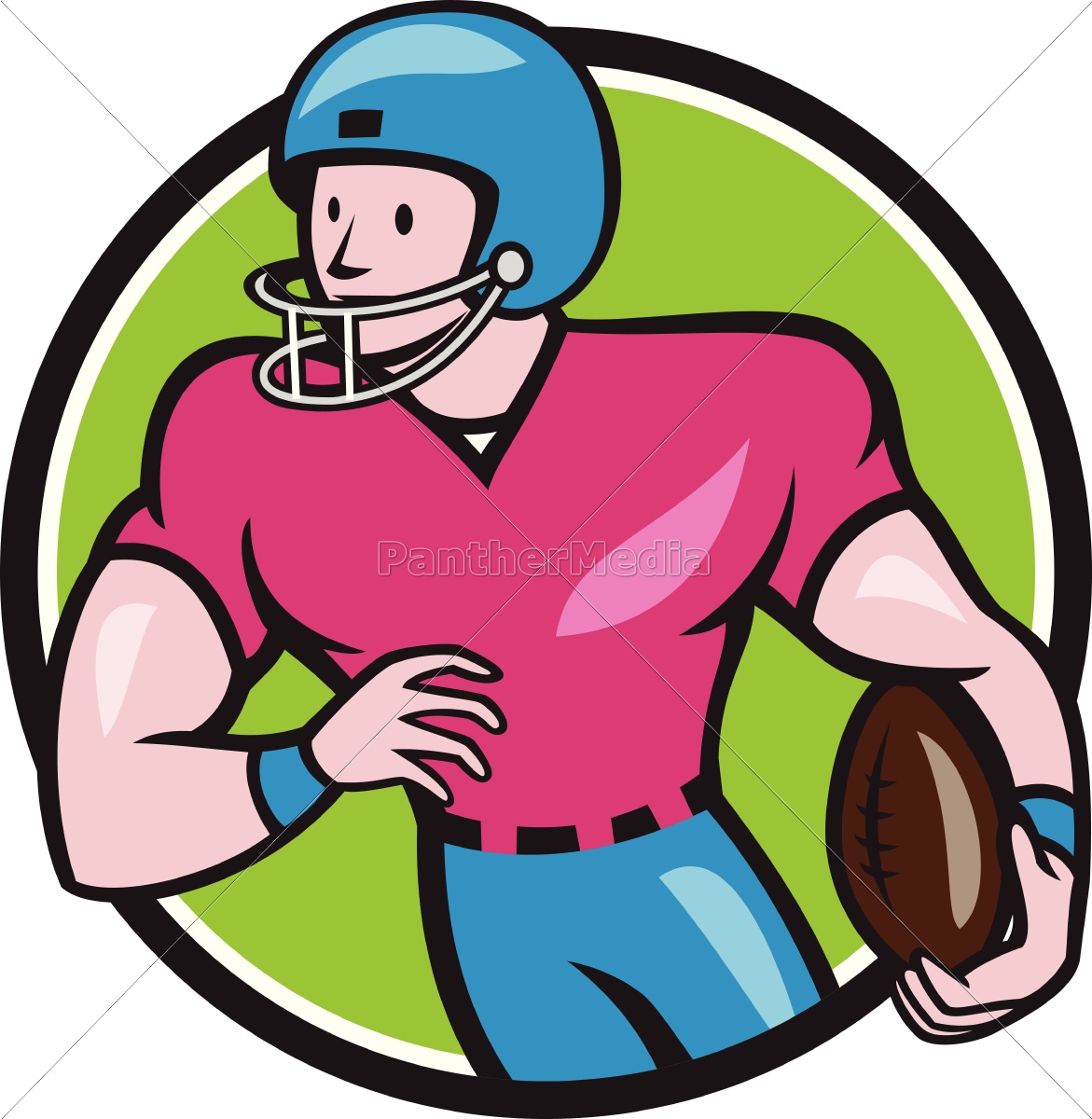 Cartoon Wide Receiver