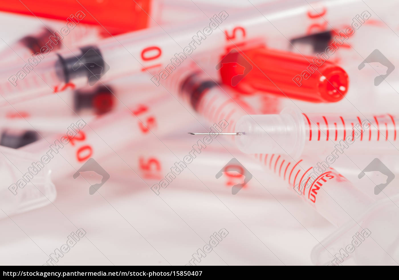 Small Syringe With Long Needle Stock Photo, Picture and Royalty