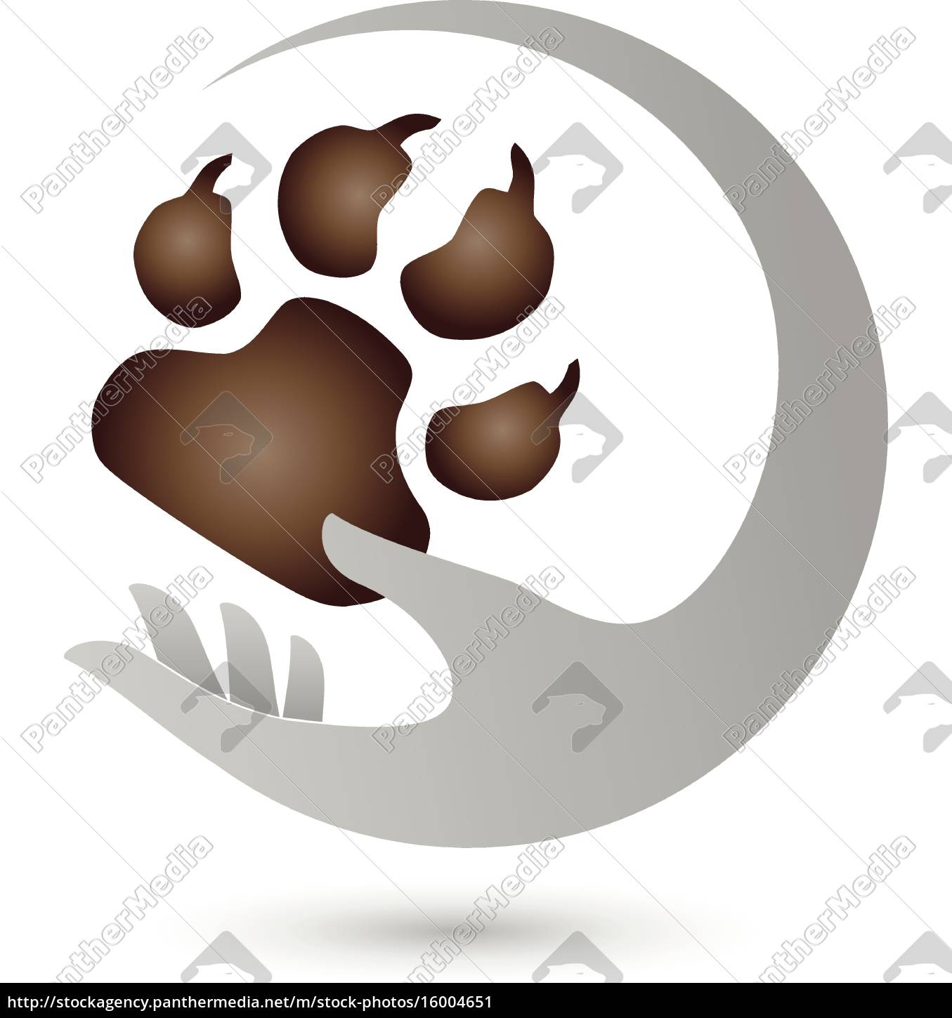 Hand and Paw Dogs Logo - Stock Photo - #16004651 | PantherMedia Stock