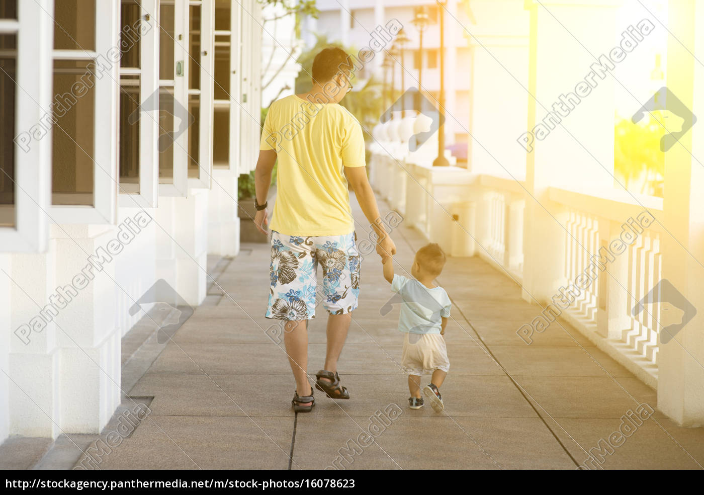 Father And Child Walking Holding Hands Royalty Free Image Panthermedia Stock Agency