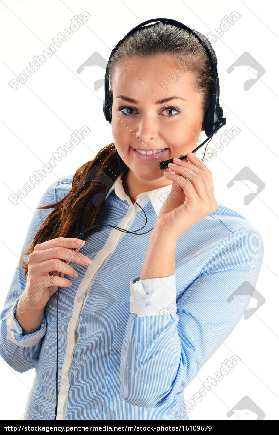 Call Center Operator Customer Support Help Desk Royalty Free