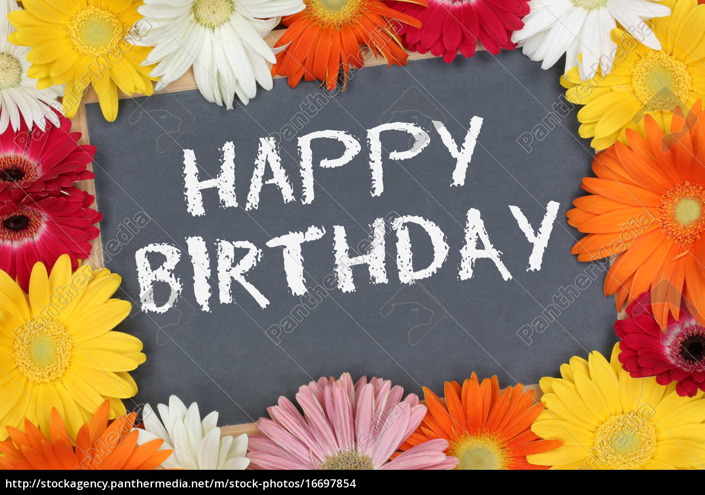 Happy Birthday Birthday Card Birthday Card With Stock Image Panthermedia Stock Agency