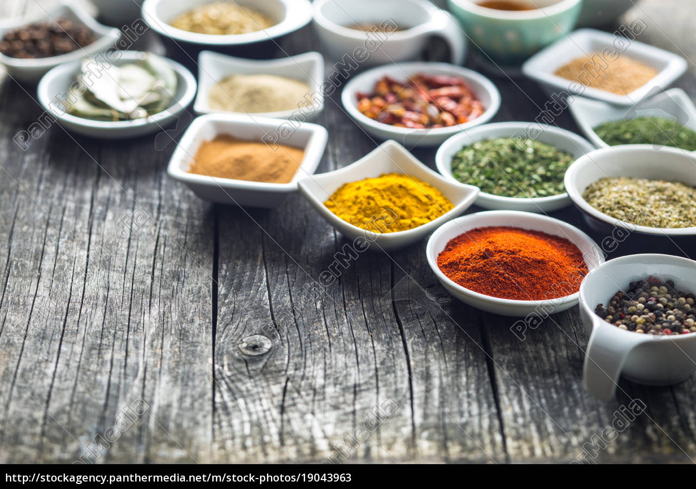 Various Dried Herbs And Spices. - Stock Photo - #19043963 ...