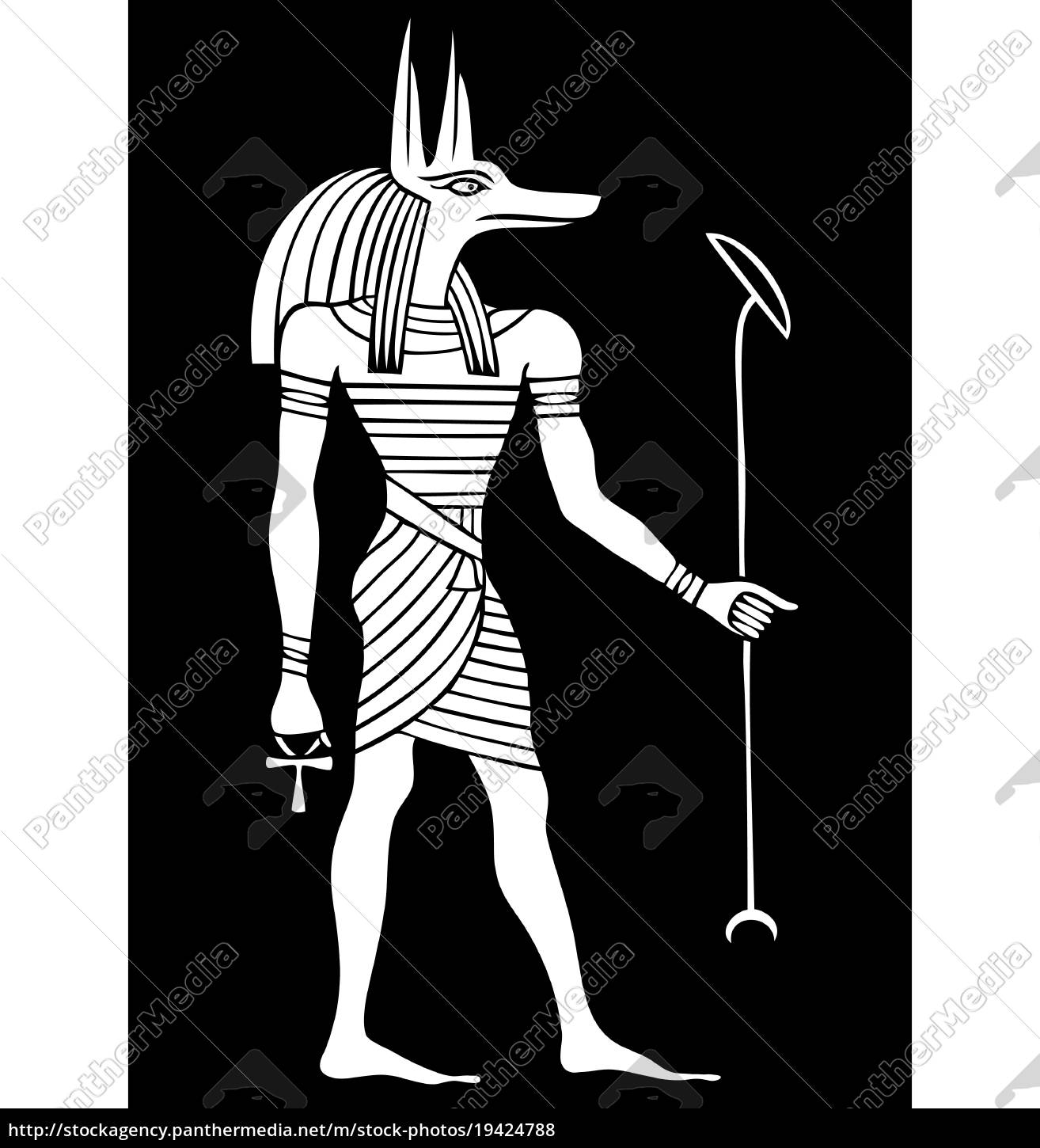 Anubis God Of Ancient Egypt Royalty Free Photo 19424788 Panthermedia Stock Agency 