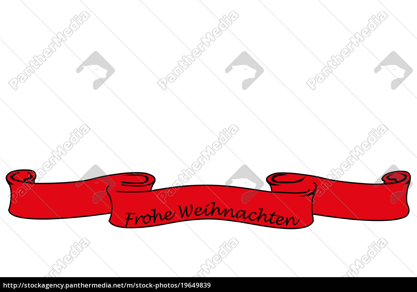 Red Banner With Lettering Merry Christmas Christmas Stock Photo Panthermedia Stock Agency
