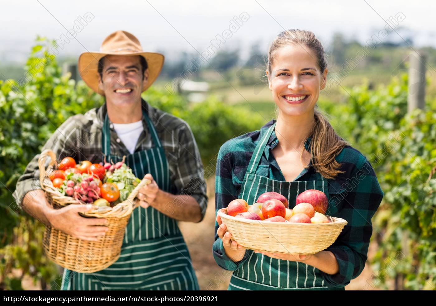 farmer couple portrait