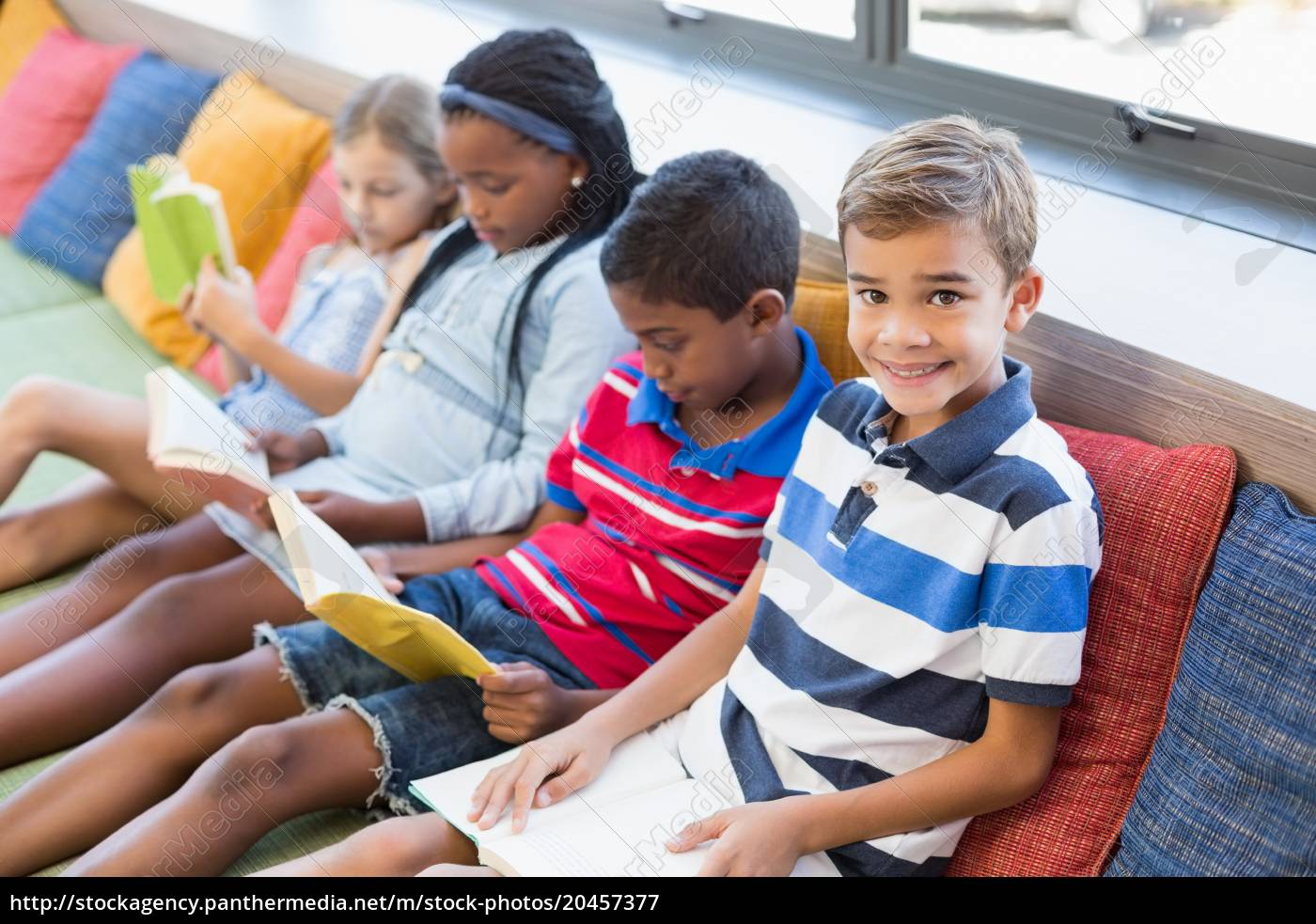 kids reading sofa