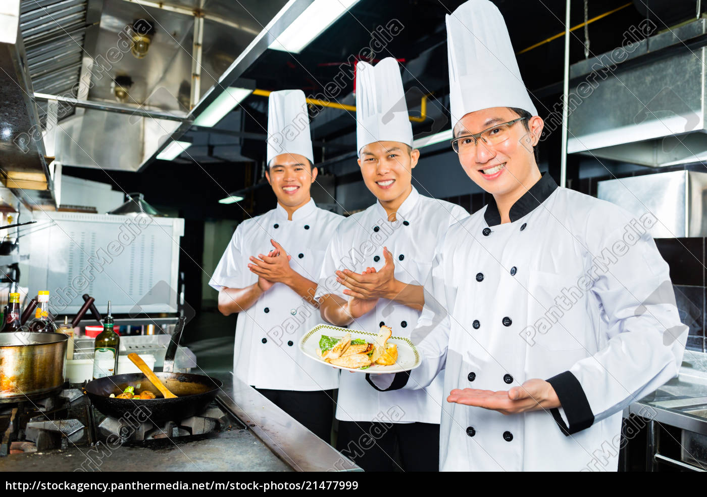 Asian Chefs in hotel restaurant kitchen - Royalty free image #21477999 ...