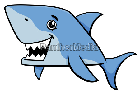shark fish cartoon character - Royalty free image #22193205 | PantherMedia  Stock Agency