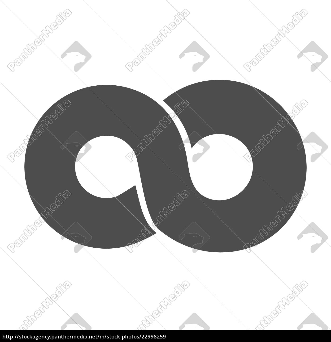 Infinity symbol loop figure 8 icon eternity logo Vector Image