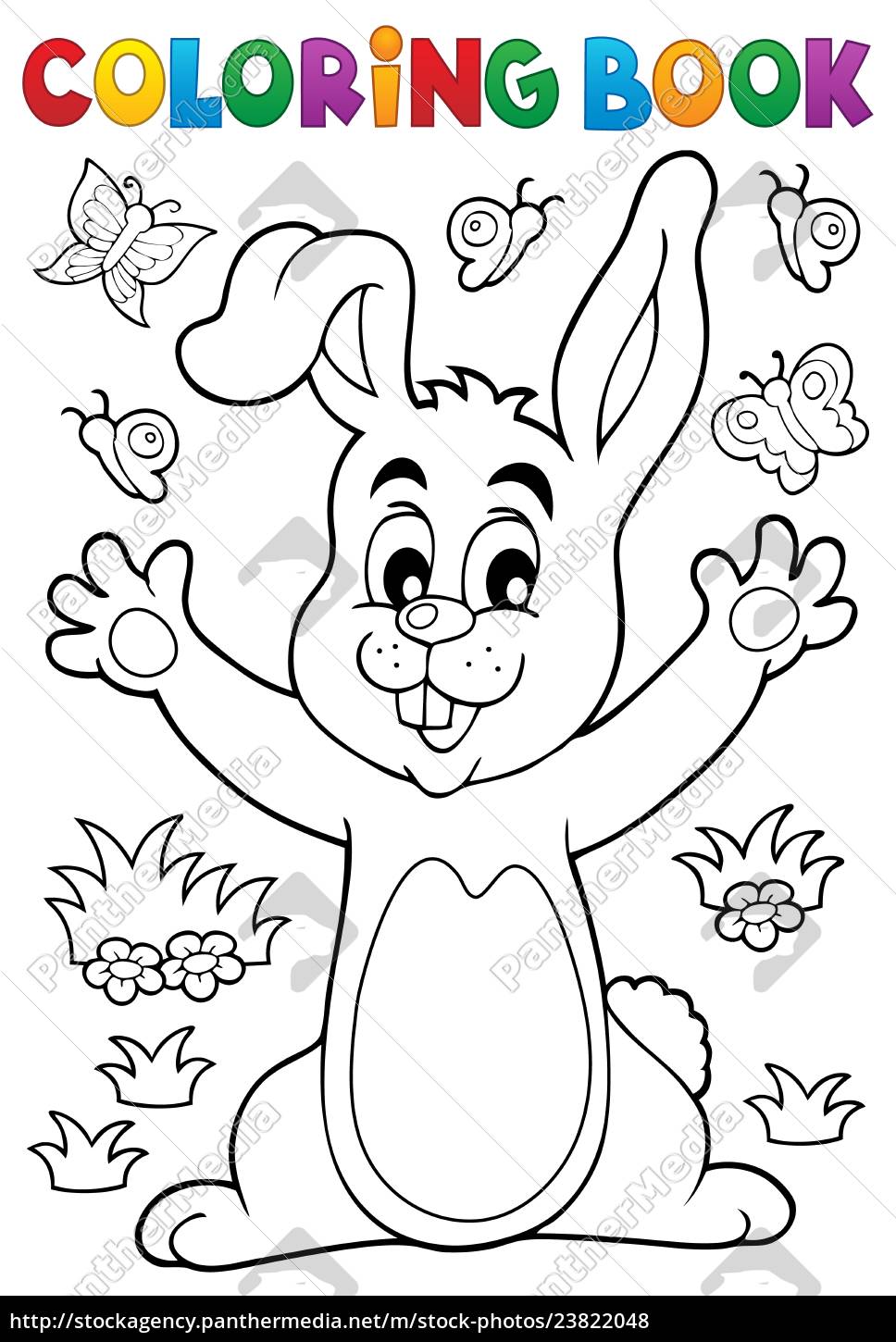 Download Coloring Book Rabbit Theme 6 Royalty Free Photo 23822048 Panthermedia Stock Agency
