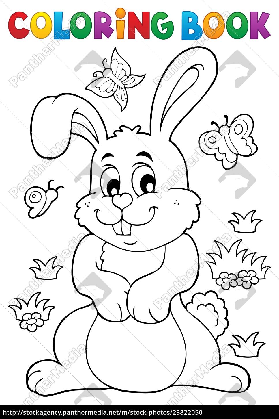 Download Coloring Book Rabbit Theme 7 Stock Image 23822050 Panthermedia Stock Agency